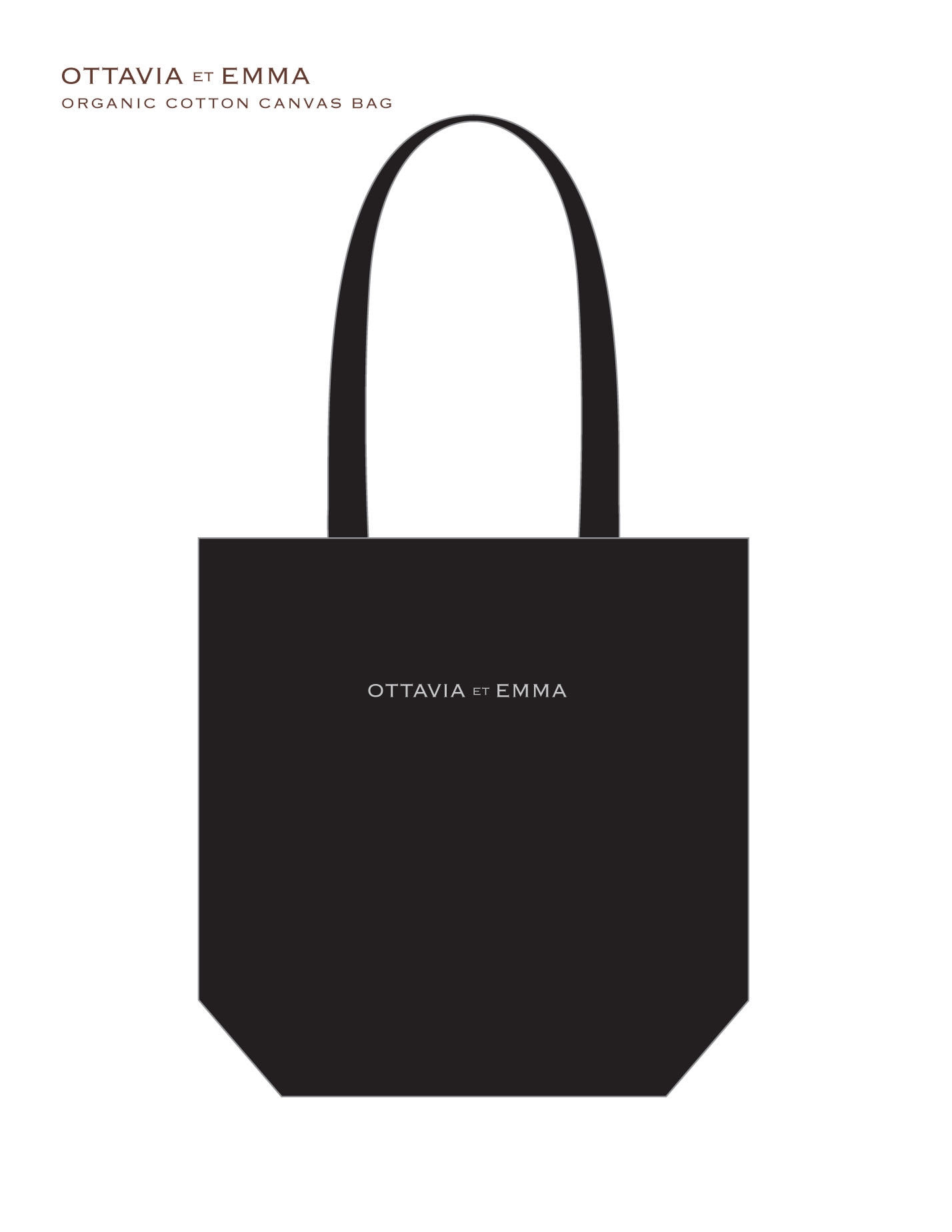 Ottavia et Emma Signature Logo Tote