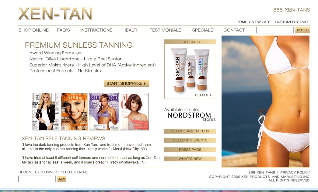 Homepage screenshot