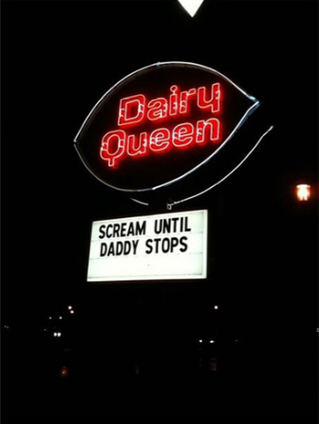 Dairy Queen Sign: FAIL