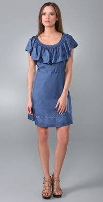 See by Chloe Ruffle Neckline Dress
