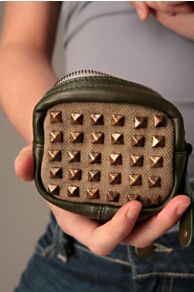 Studded Pudgy Pouch. Was: $18.00 Now:$9.95