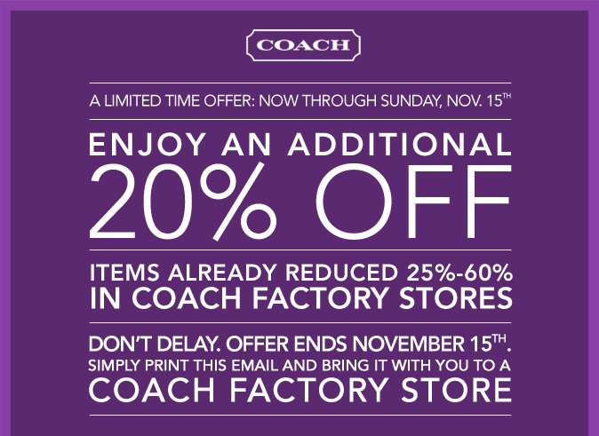 Coach - 20% Off! | The Luxury SpotThe Luxury Spot