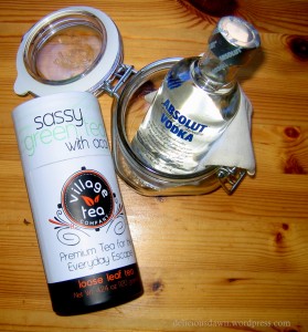 green tea and vodka