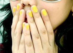 yellow nailpolish yellow nailpolish