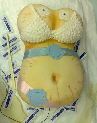 Pregnant Belly Cake