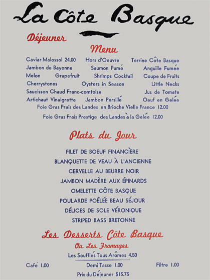 La Creme Cafe Menu La Creme Cafe Menu