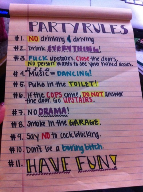 Rant of the Week: Partying Rules and Regulations | The Luxury Spot