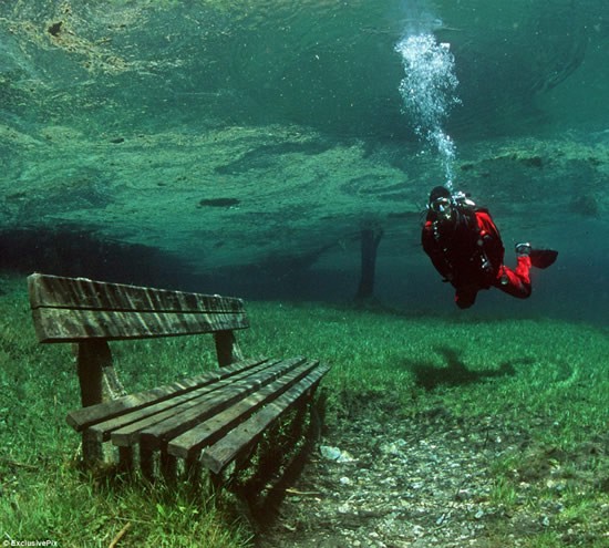 underwater hiking trail