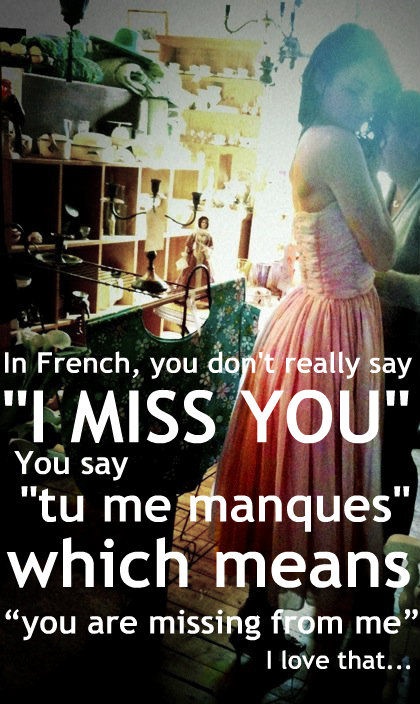 I miss you