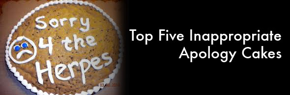 funny inappropriate apology cakes