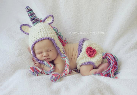 Crocheted Baby Unicorn CostumeThe Luxury Spot
