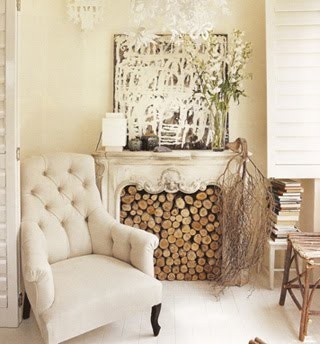 You can easily build a faux fireplace to create a romantic feel in your decor.