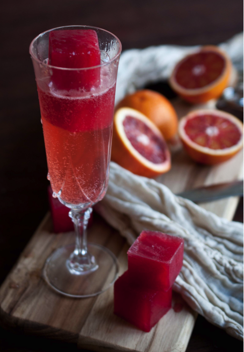 blood orange mimosas