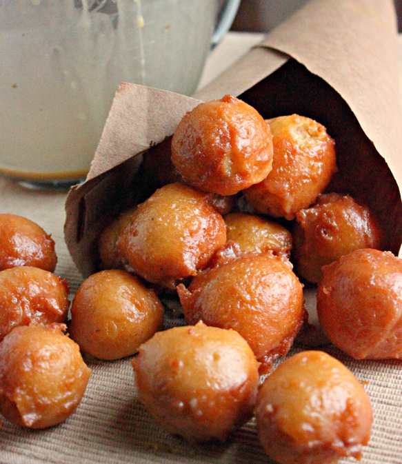 salted caramel donut holes