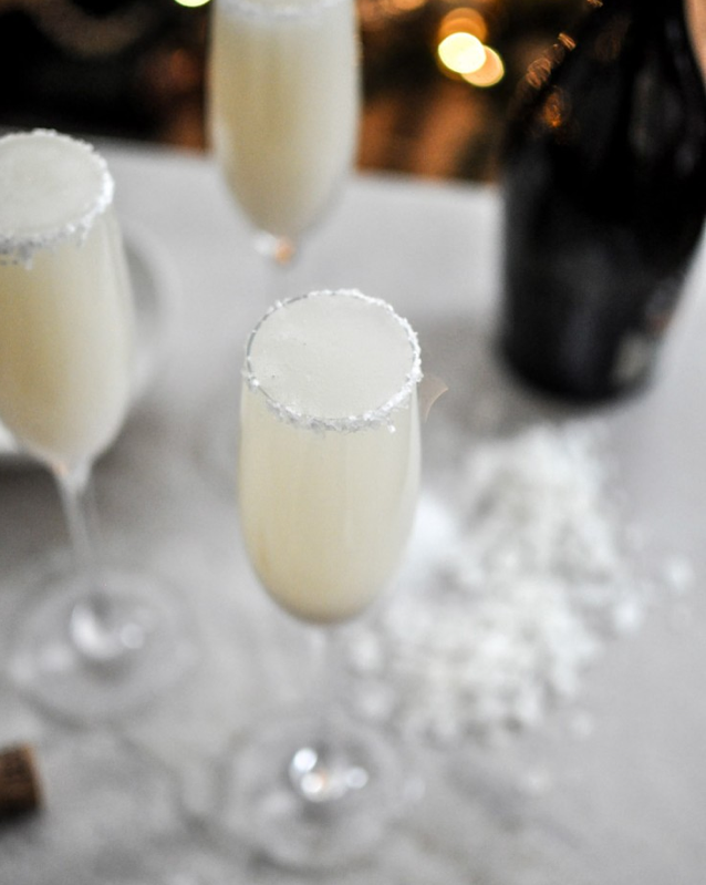 Coconut Vanilla Bellinis