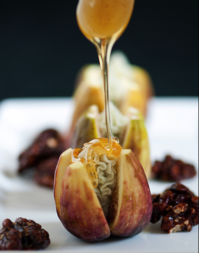 Fresh figs with blue cheese Fresh figs with blue cheese