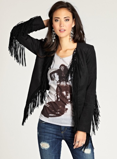 guess fringe jacket